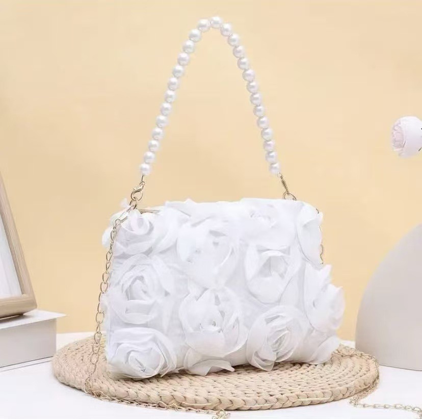 Floral Shell Evening Bag